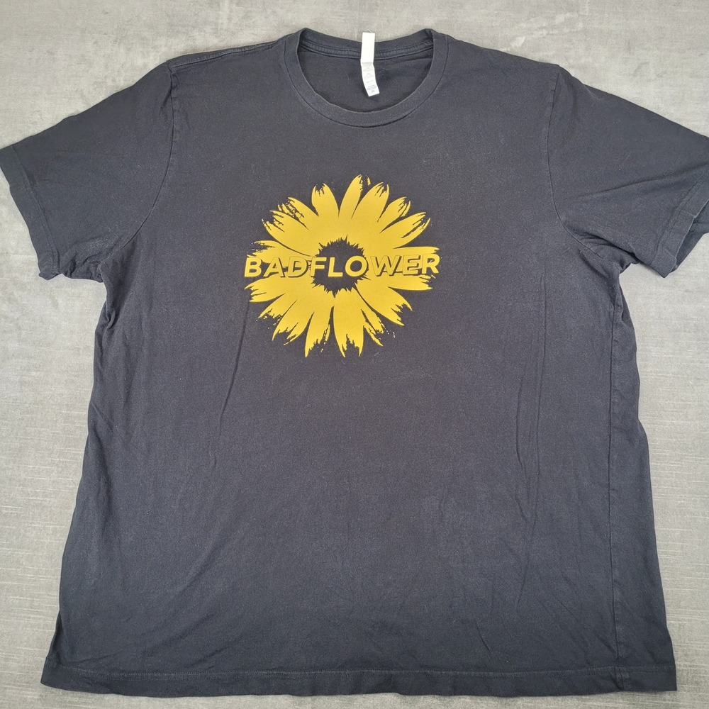 Badflower North American Tour 2019 Band T-Shirt Mens 2XL Black Sunflower Graphic